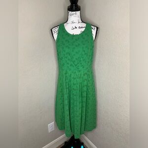 #74 EUC Anthropologie Green Midi Tennis Dress Size 12